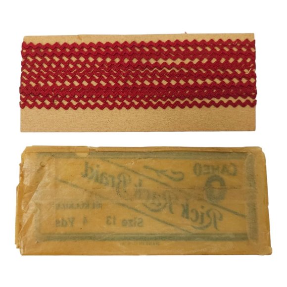 Vintage Best Anchor Needles Empty Package Cameo Rick Rack Braid Size 13 4 Yards - Picture 8 of 9